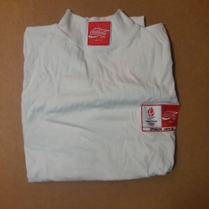 Coca-Cola Albertville '92 Winter Olympics White Mock Turtleneck Base Layer